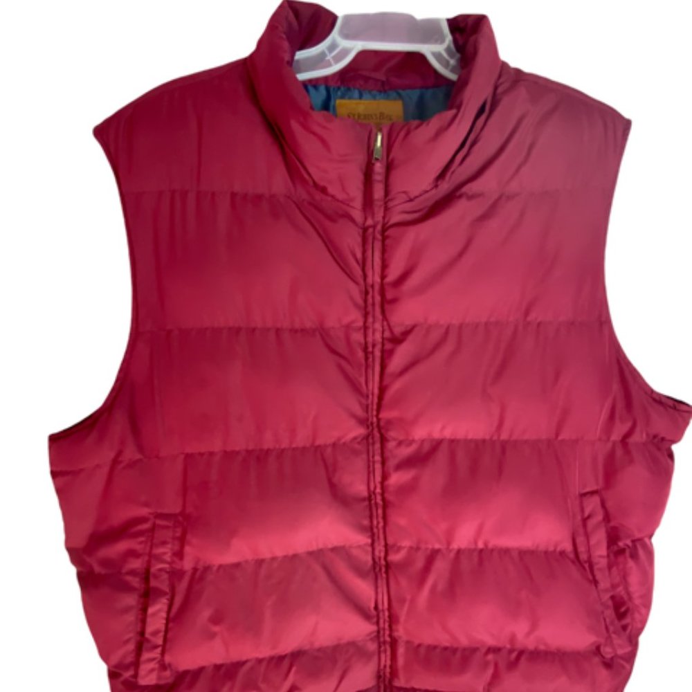St. Johns Bay Puffer Vest 2XL Burgundy